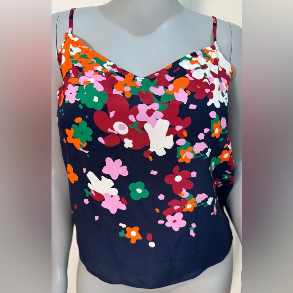 Tucker NYC new with tags tank top in indigo botanical falls